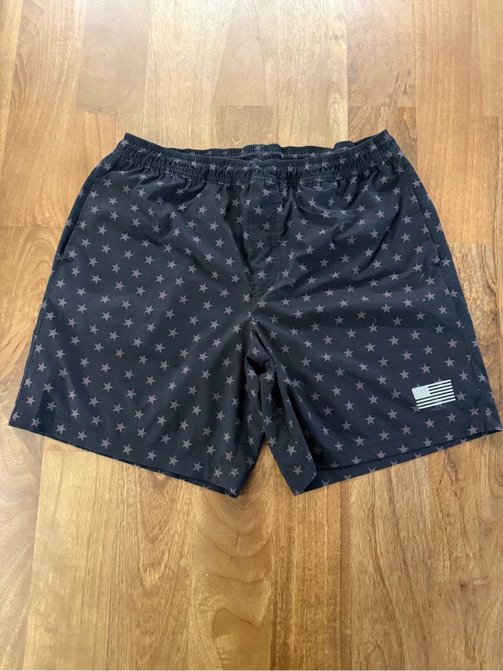 Chubbies The Danger Zone 7" Men's Shorts XL Black Star Print Lined